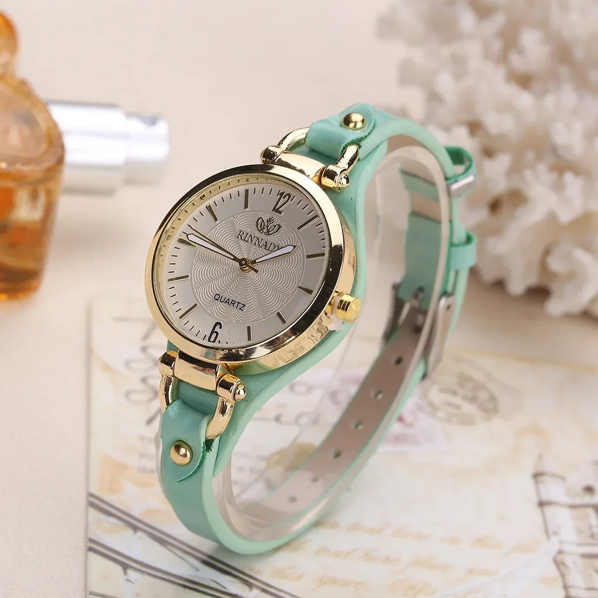 Montre Femme Ajustable à Cadran Rond 3