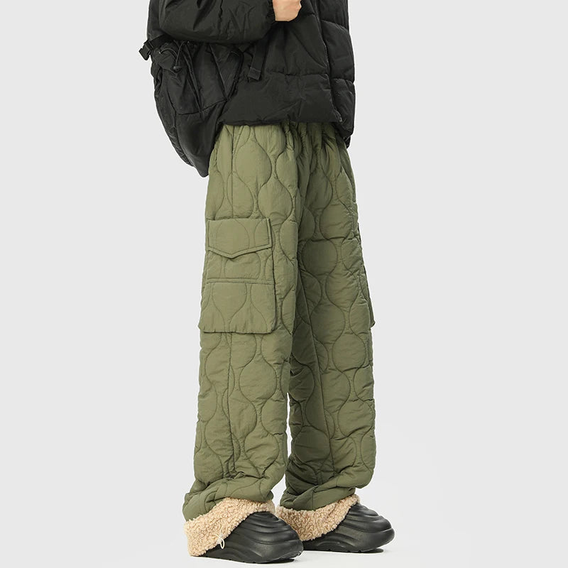 Pantalon Homme Large Matelassé Décontracté 1