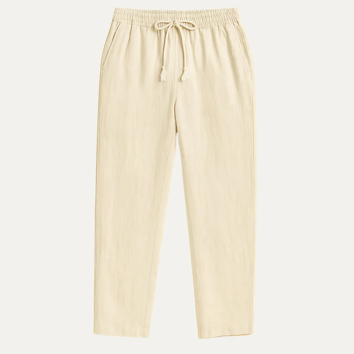 Pantalon en Lin pour Hommes Style Décontracté 1