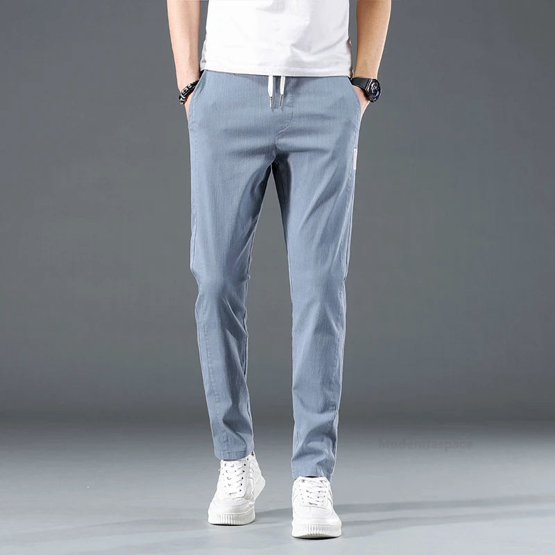 Pantalon pour hommes coupe slim moderne 4