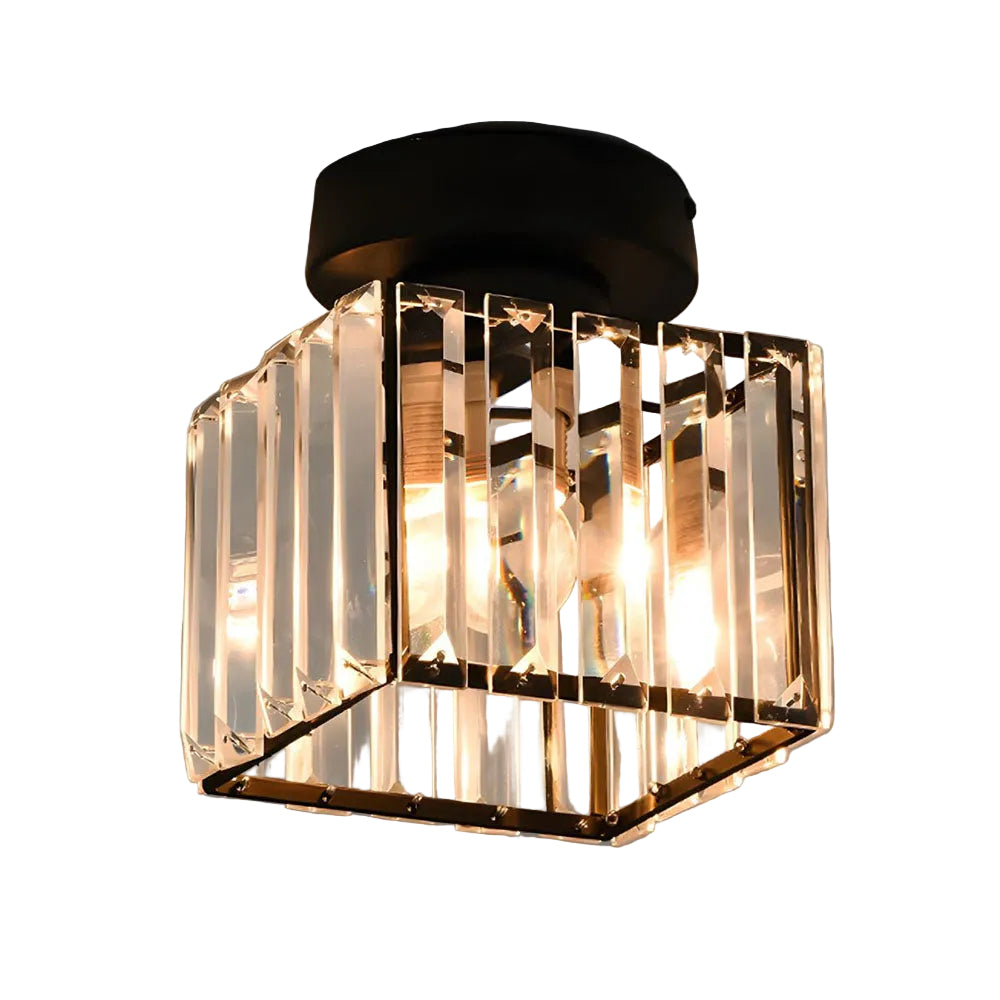 Plafonnier moderne avec accents de cristal 0
