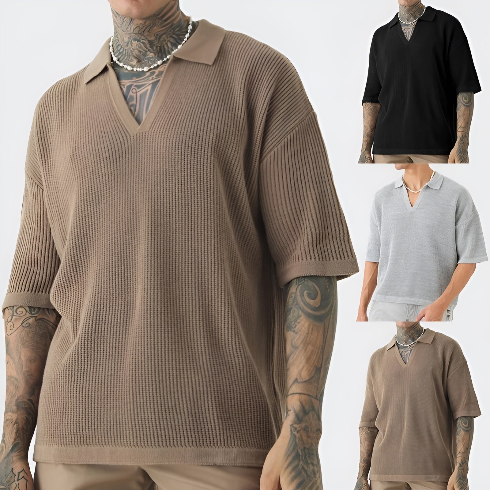Polo pour Homme Style Décontracté 3