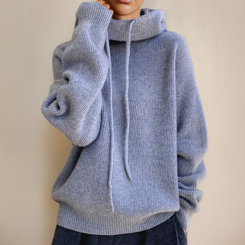 Pull Col Roulé Femme Chic 4