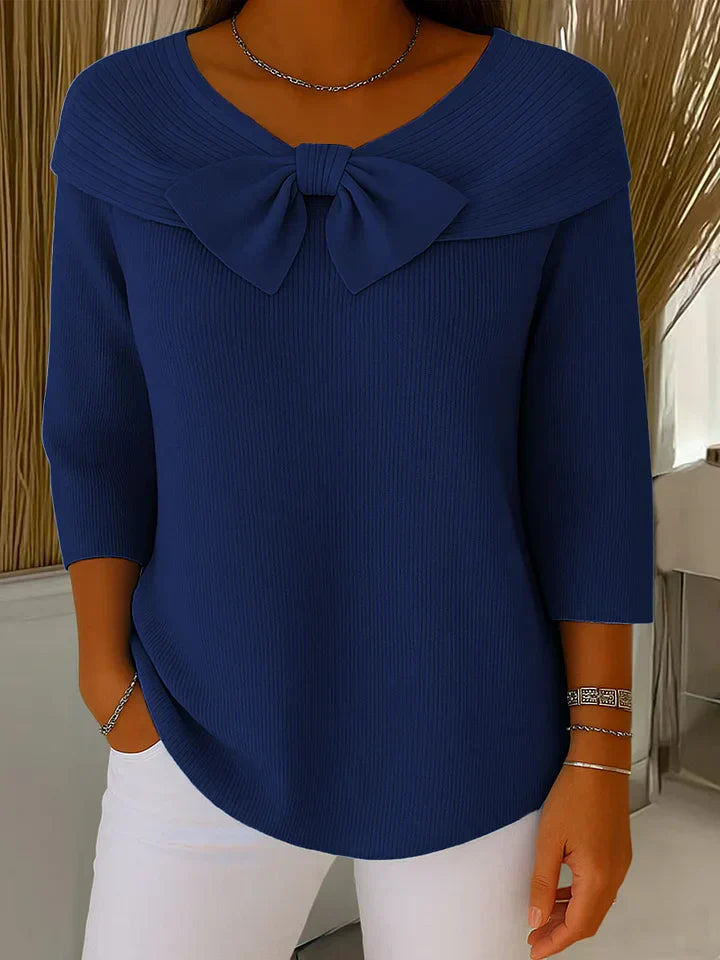 Pull Femme Chic avec Nœud 4