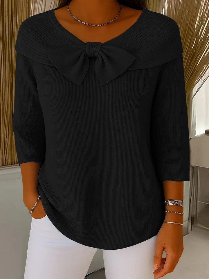 Pull Femme Chic avec Nœud 5