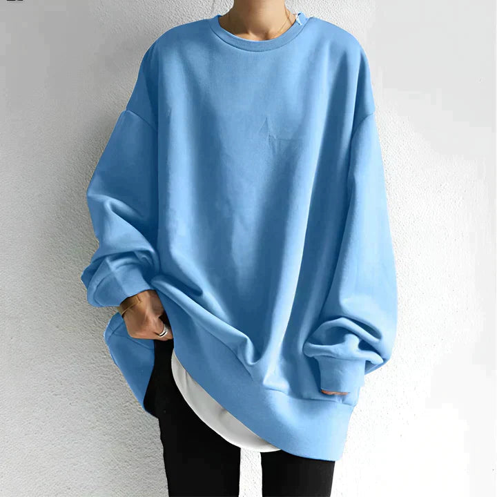 Pull Femme Oversized Décontracté en Tissu Doux 5