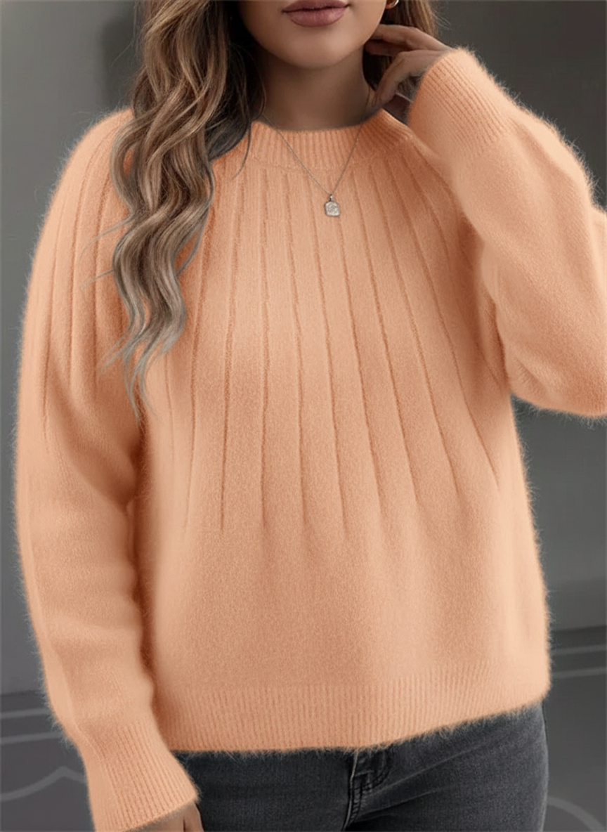 Pull Femme Tricot Côtelé Ample 6