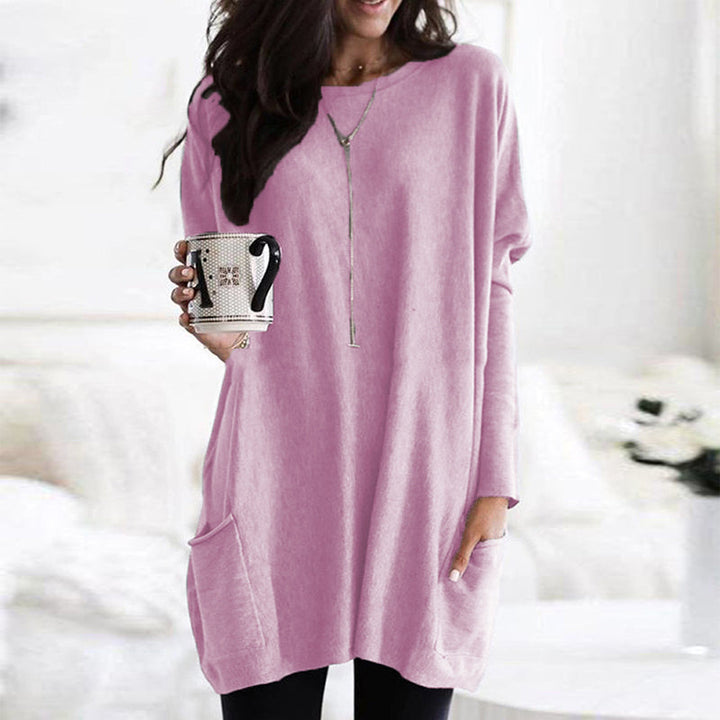 Pull Femme à Manches Longues avec Poches 3
