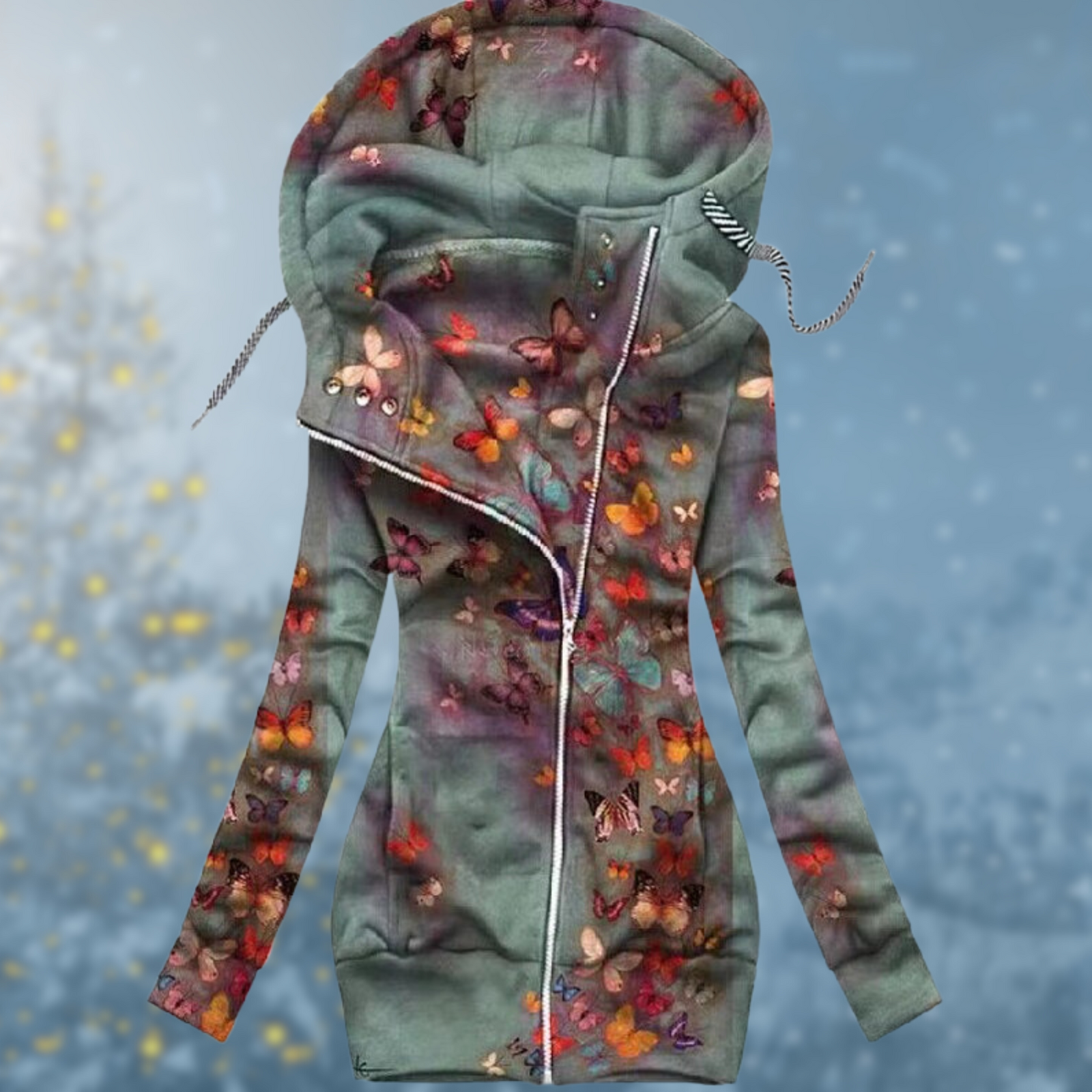Pull Hiver Femme Avec Capuche Ajustable Moderne 1
