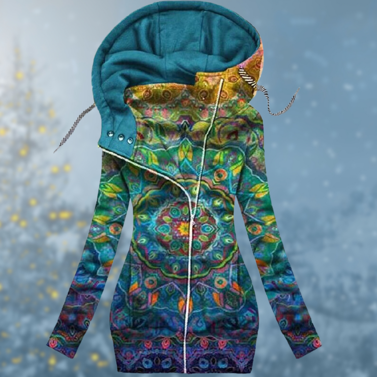 Pull Hiver Femme Avec Capuche Ajustable Moderne 3