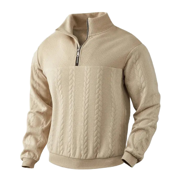 Pull Homme Classique à Zip Moderne 0