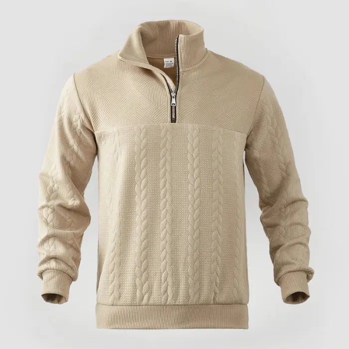 Pull Homme Classique à Zip Moderne 2