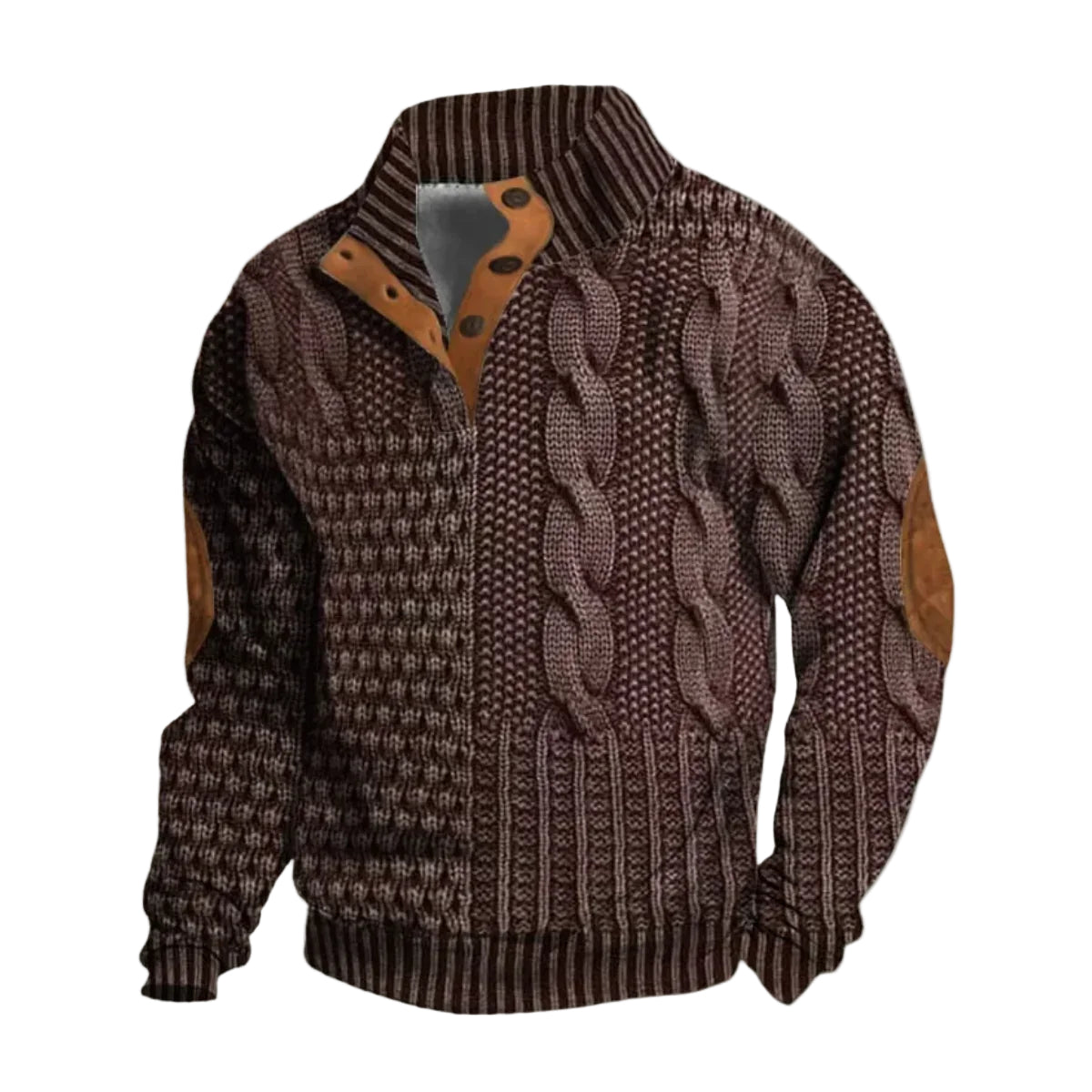 Pull Homme Col Roulé Hiver Classique 3