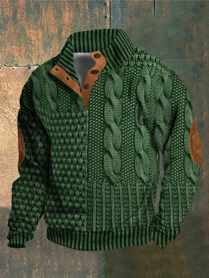Pull Homme Col Roulé Hiver Classique 6