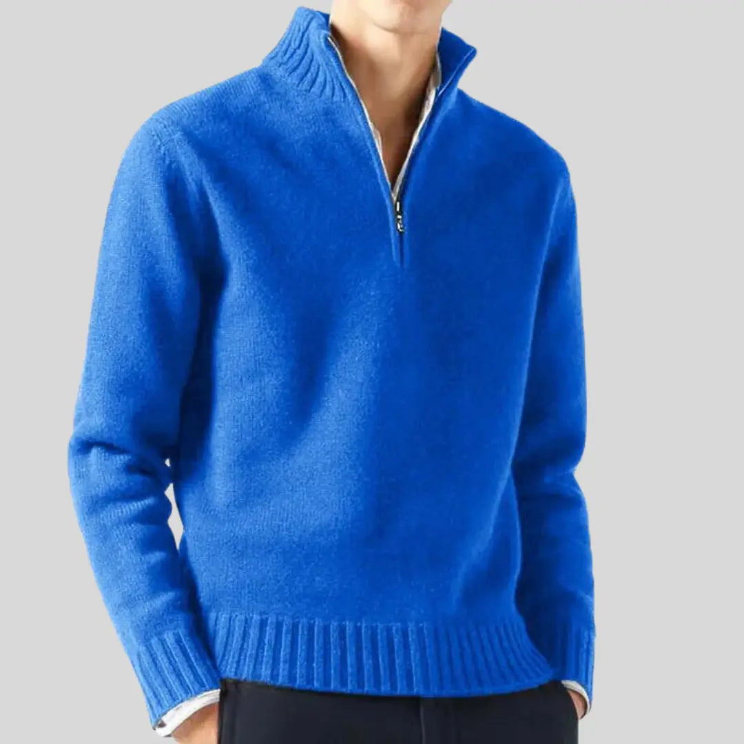 Pull Homme Demi-Zip Chic Moderne 6
