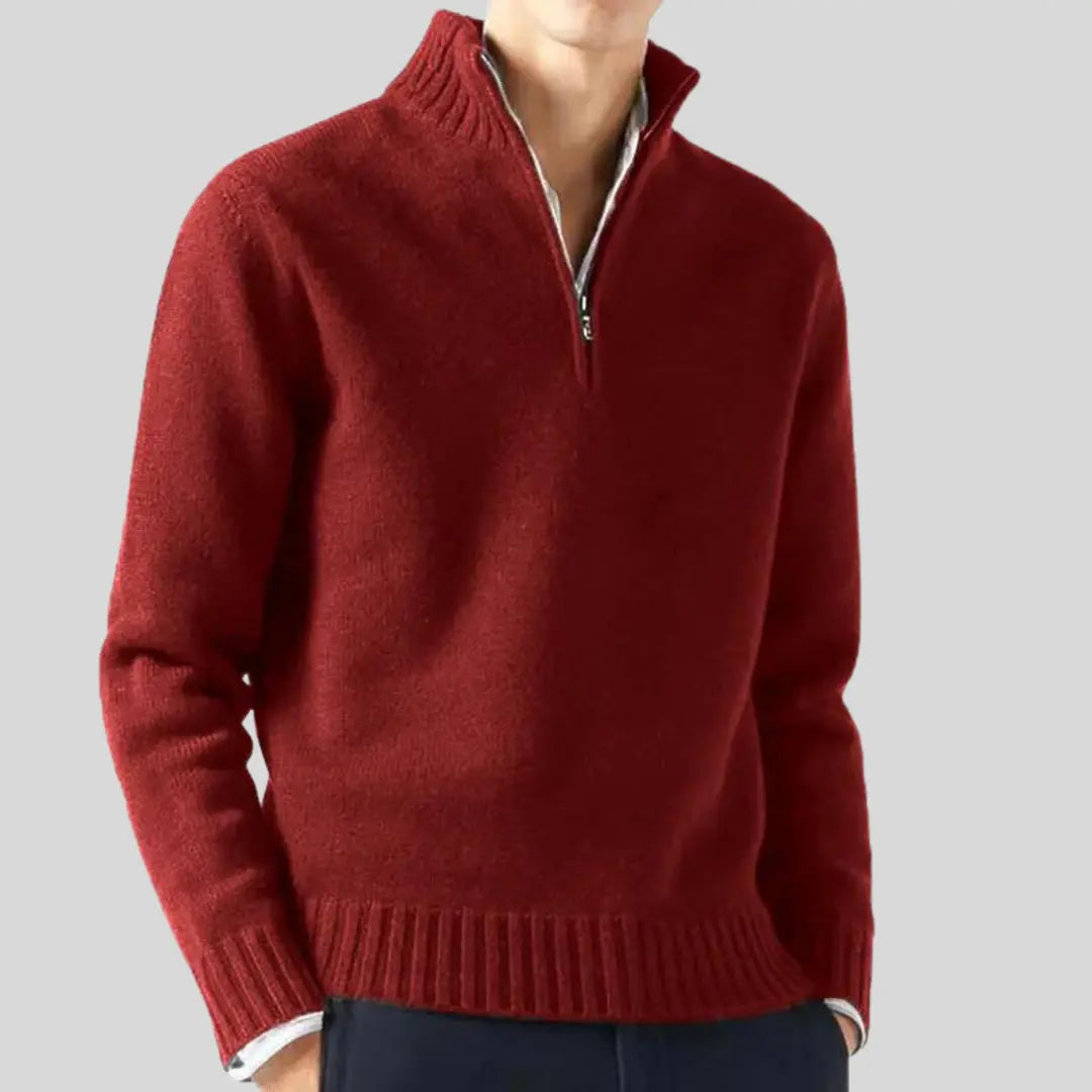Pull Homme Demi-Zip Chic Moderne 8