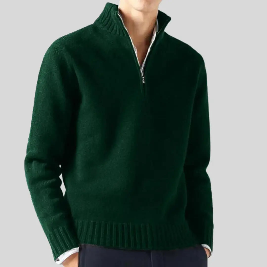 Pull Homme Demi-Zip Chic Moderne 9