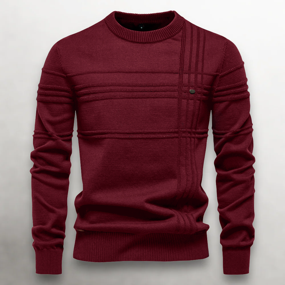 Pull Homme Slim à Motif Texturé Modern 4