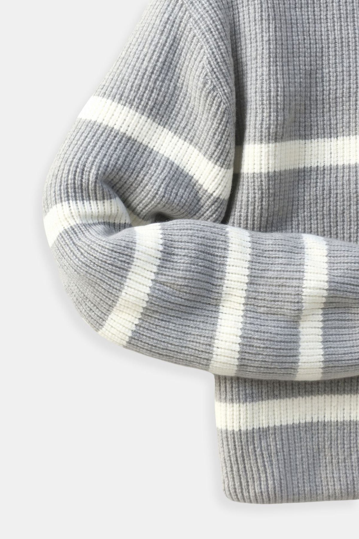 Pull à Zip pour Hommes en Mélange de Laine 5