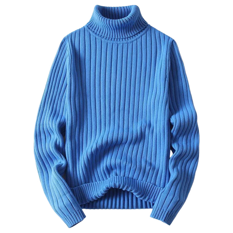 Pull à col roulé pour homme élégant 0