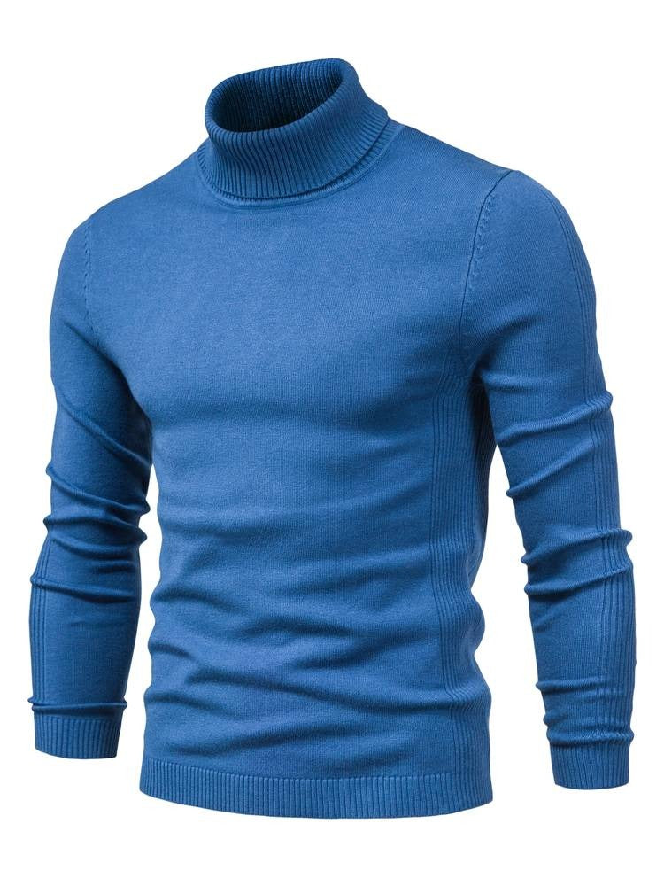 Pull à col roulé pour hommes ajusté 3
