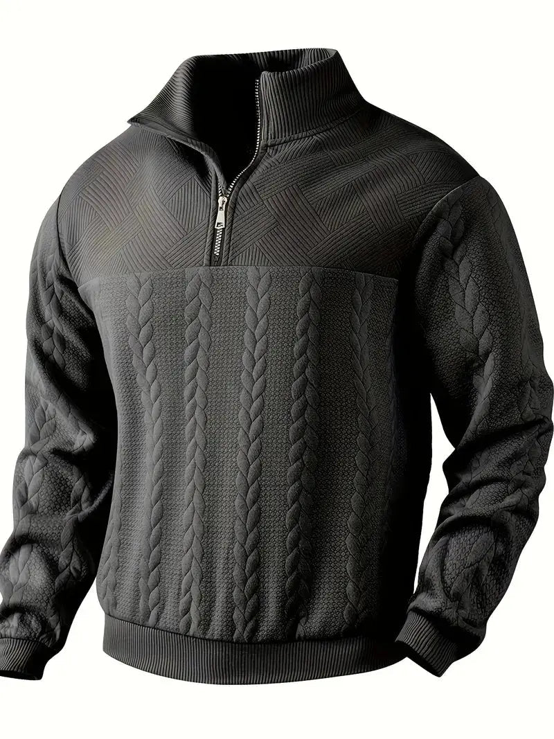 Pull à fermeture éclair pour homme moderne 4