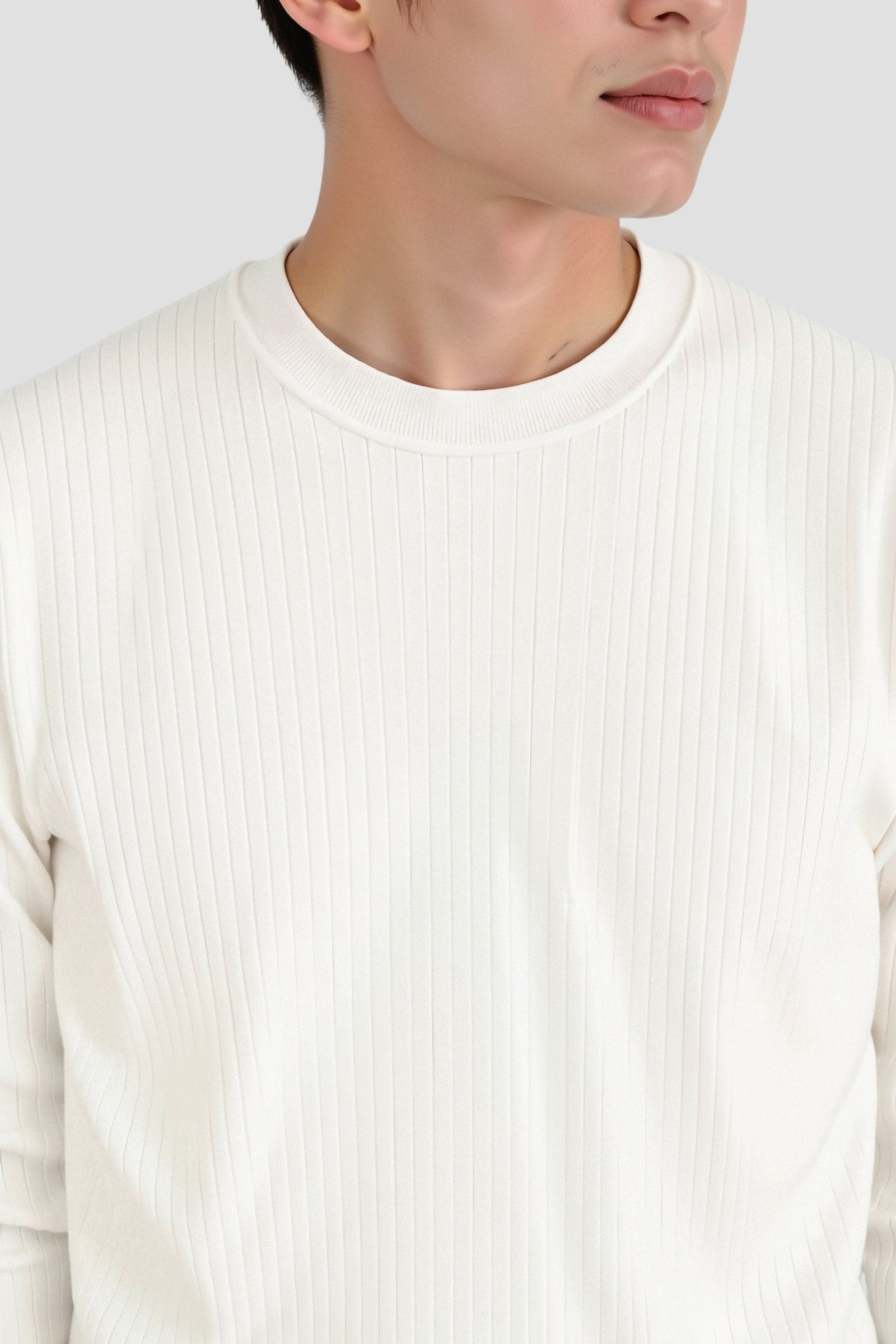 Pull en Tricot Côtelé pour Hommes Classique 2