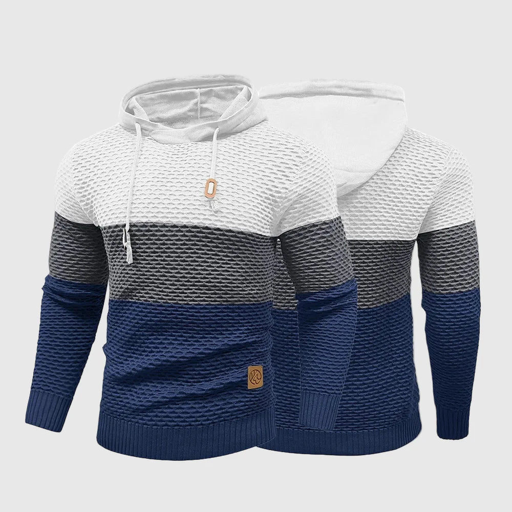 Pull en Tricot pour Homme à Rayures 0