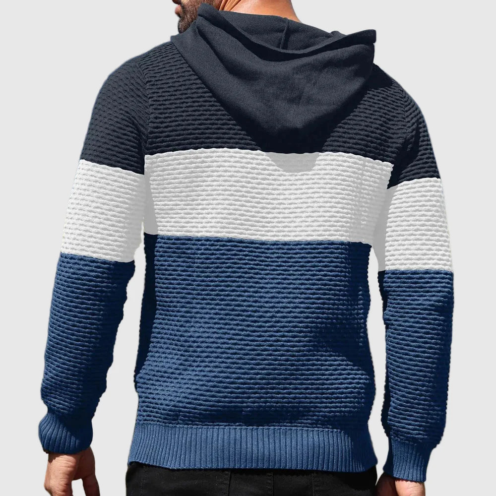 Pull en Tricot pour Homme à Rayures 6