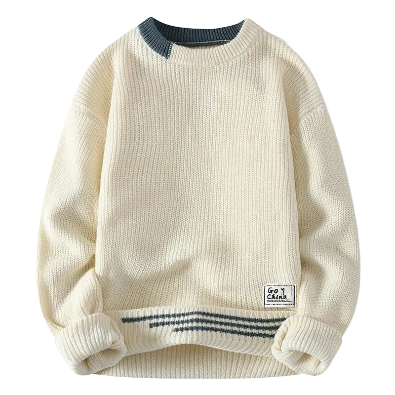Pull pour Homme à Col Rond Coloré 0