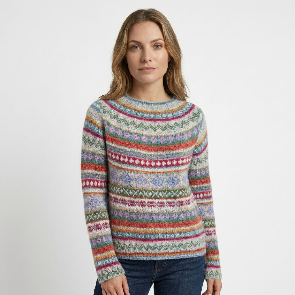 Pull pour femme à motif géométrique 2