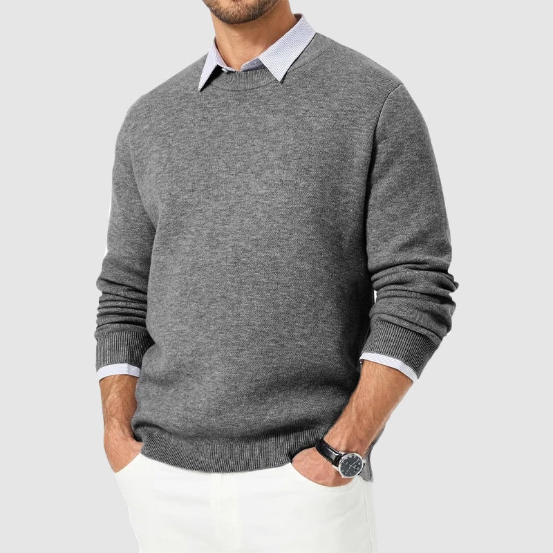 Pull pour hommes à col rond décontracté 3