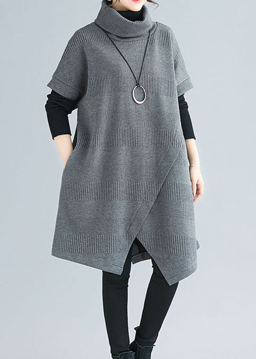 Robe Asymétrique à Col Roulé pour Femmes 1