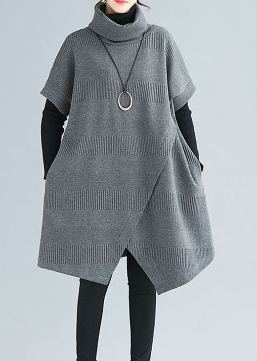Robe Asymétrique à Col Roulé pour Femmes 2
