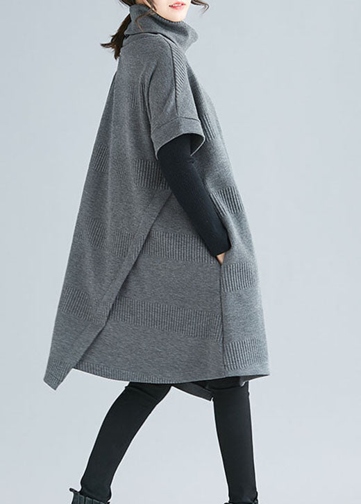 Robe Asymétrique à Col Roulé pour Femmes 3