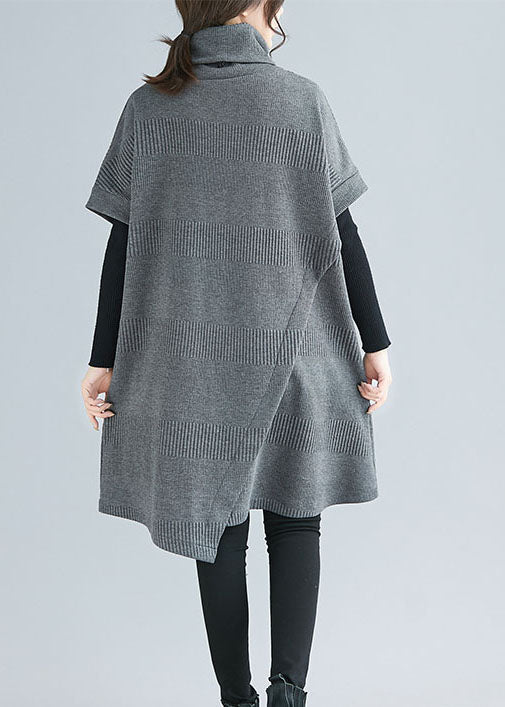 Robe Asymétrique à Col Roulé pour Femmes 4