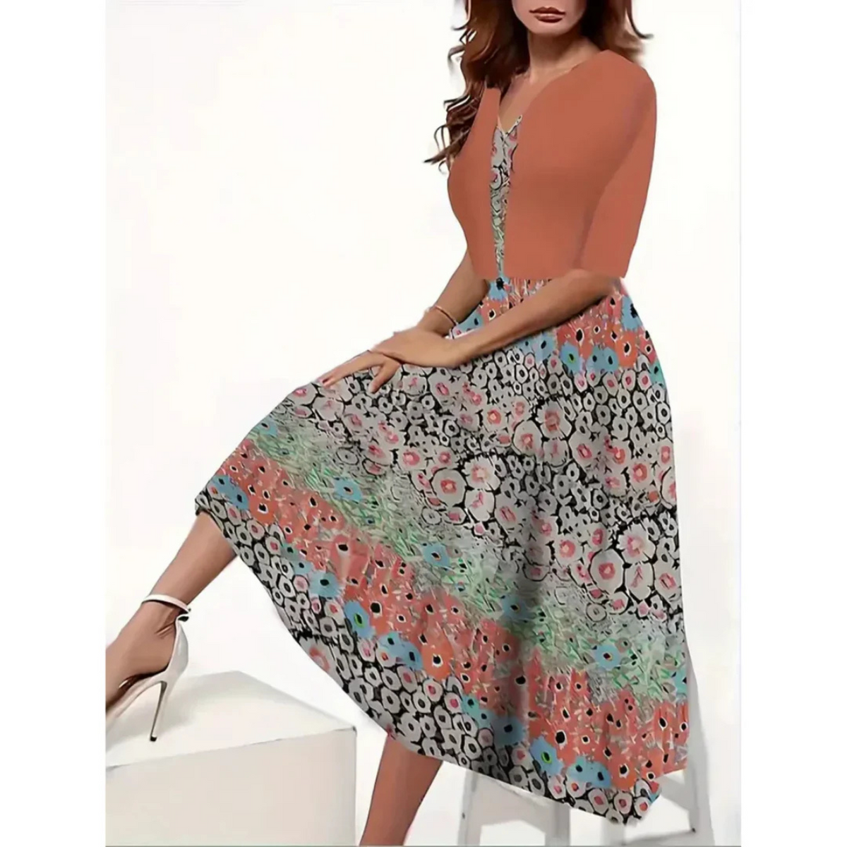 Robe Blazer Femme Imprimé Floral 10