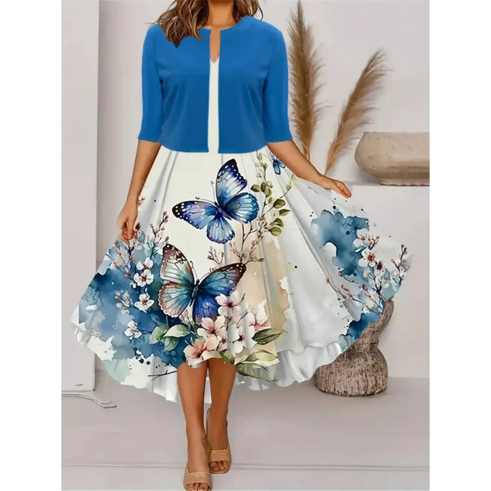 Robe Blazer Femme Imprimé Floral 7