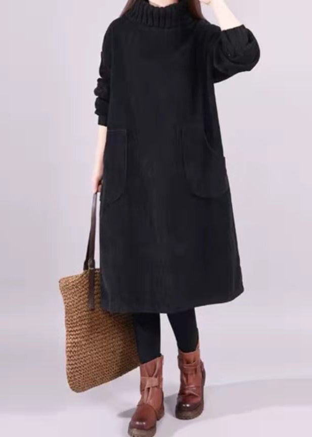 Robe Bohème Longue à Col Roulé 2