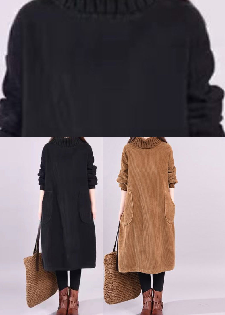 Robe Bohème Longue à Col Roulé 4