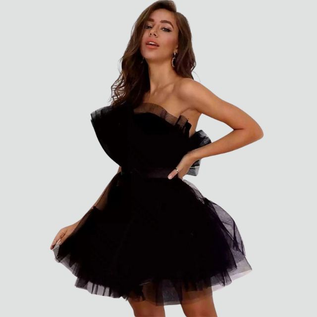 Robe Bustier Tulle Superposée 2