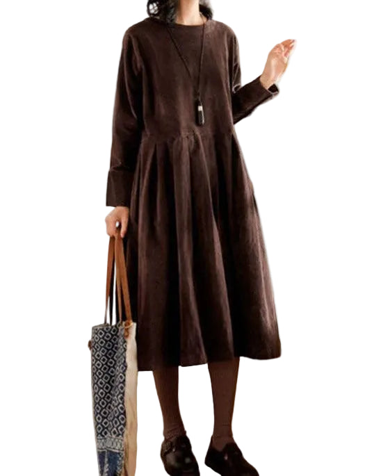 Robe Classique en Velours pour Femme 0