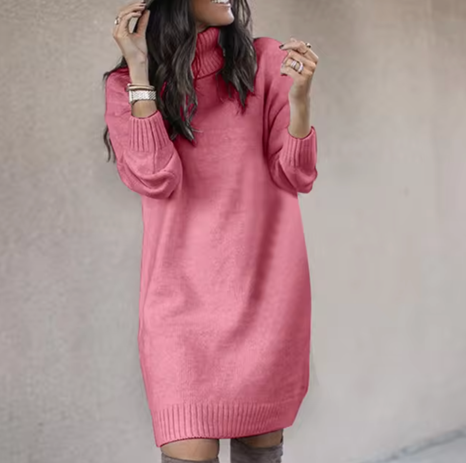Robe Décontractée Tricotée pour Femme 0