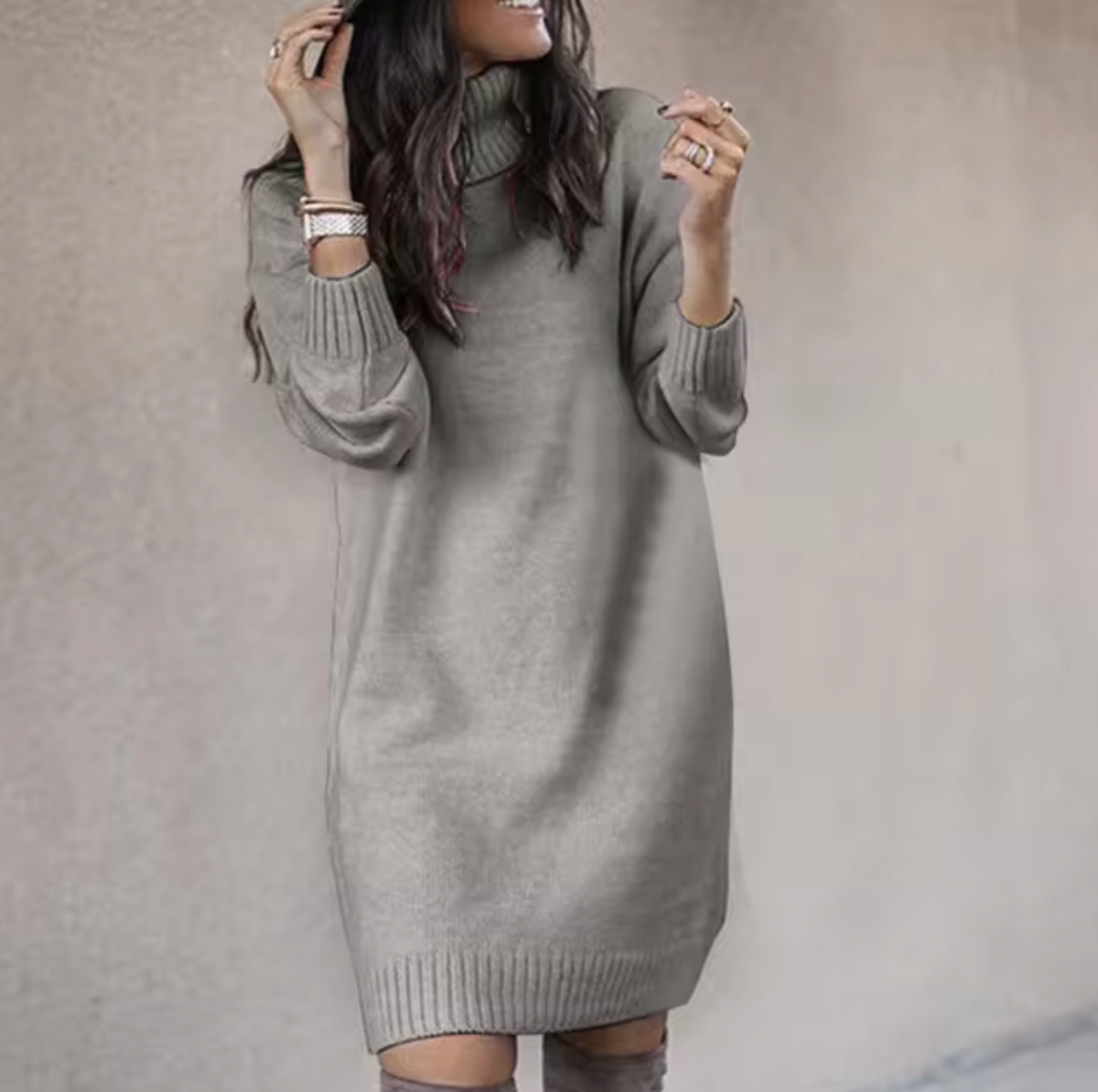 Robe Décontractée Tricotée pour Femme 4