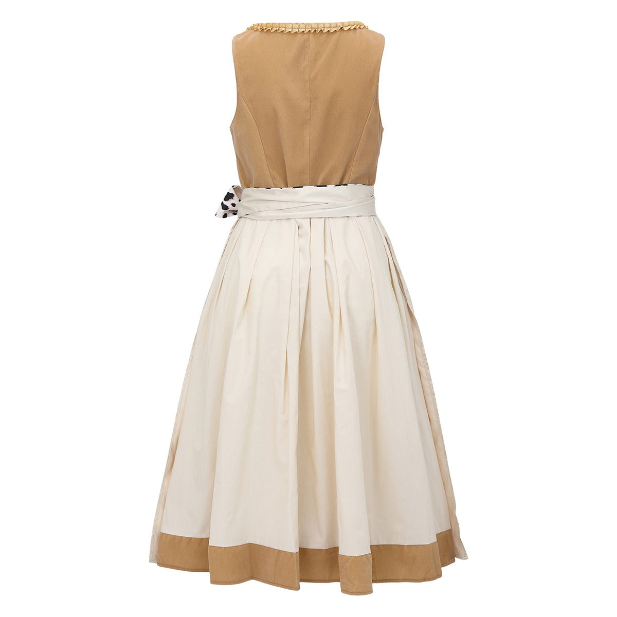 Robe Dirndl Femme Imprimé Léopard Tissu Léger 2
