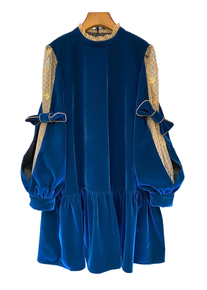 Robe Droite en Tulle Patchwork Printemps 0