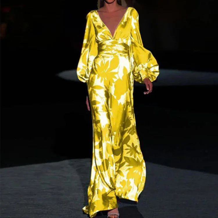 Robe Femme Chic Décolleté en V pour Soirée 1