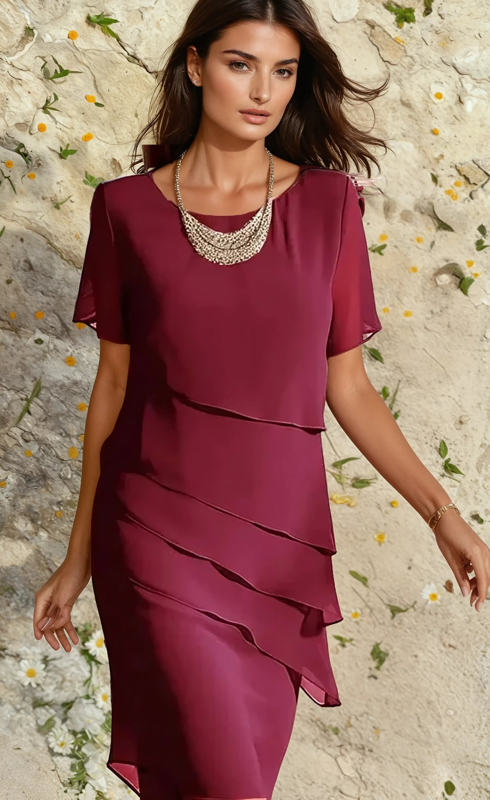 Robe Femme Midi Bohème Chic 2