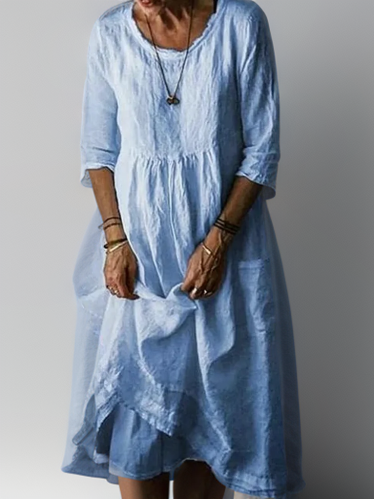 Robe Femme Midi Polyvalente Tissu Doux 1