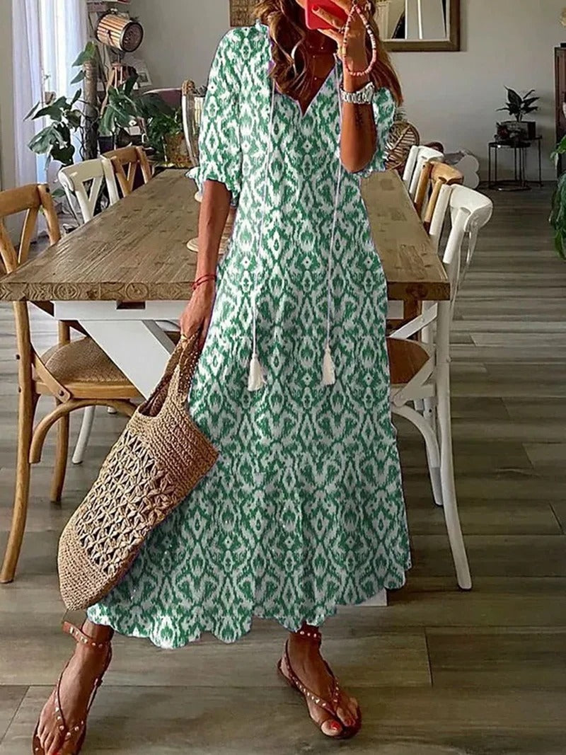 Robe Longue Femme Bohème Été Chic 1